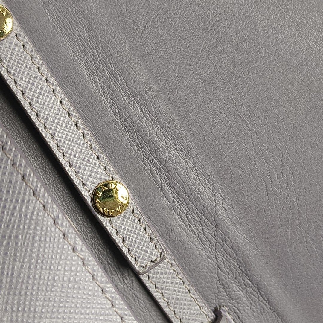 Fold Wallet Leather Purple