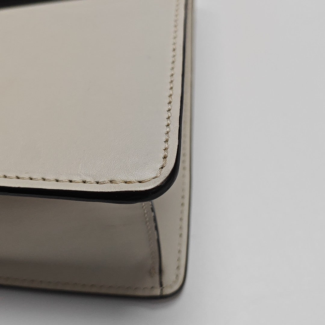 Sylvie Small Calfskin White