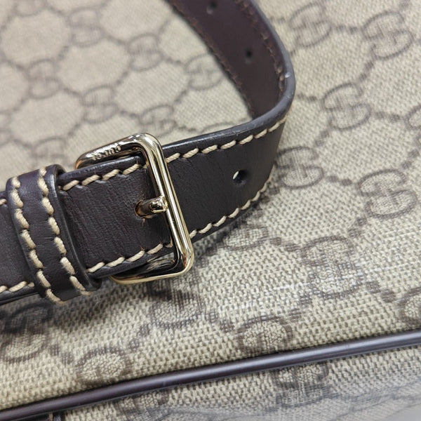 Monogram Coated Canvas Shoulder Bag Brown