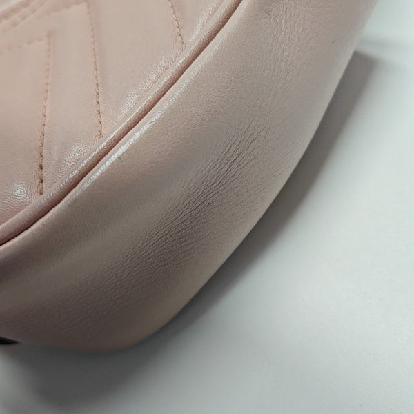 GG Marmont Small Quilted Calfskin Pink