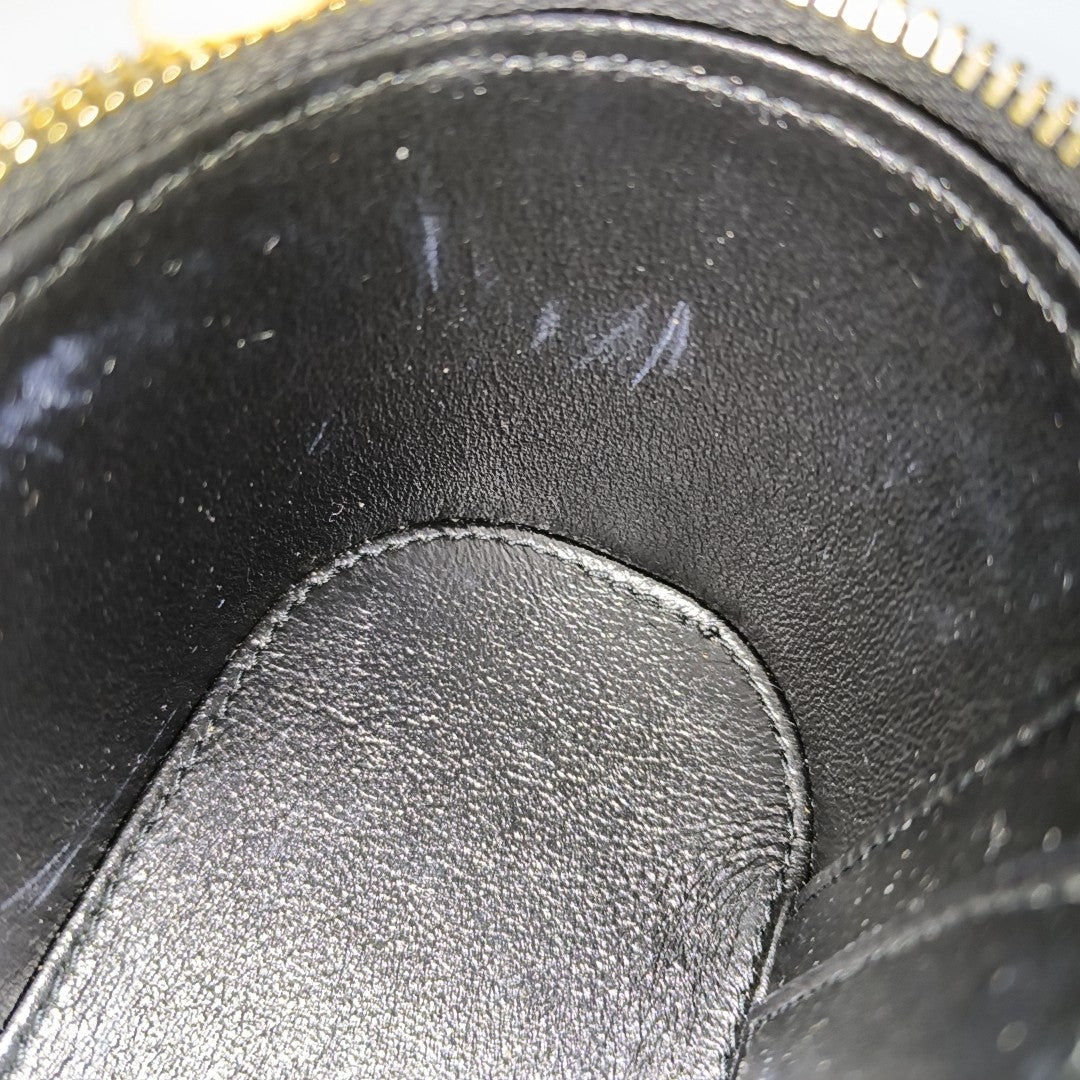 80'S VANITY Mini Quilted Lambskin Black
