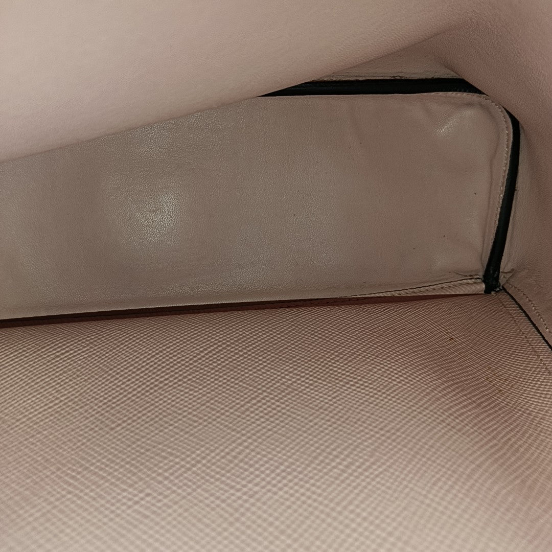 Double Large Saffiano Calfskin Pink