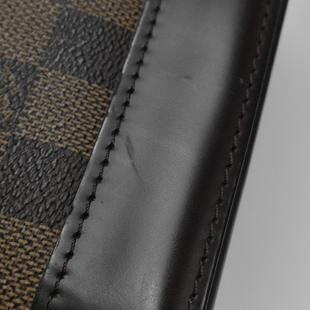ALMA PM Damier Ebene Coated Canvas Brown