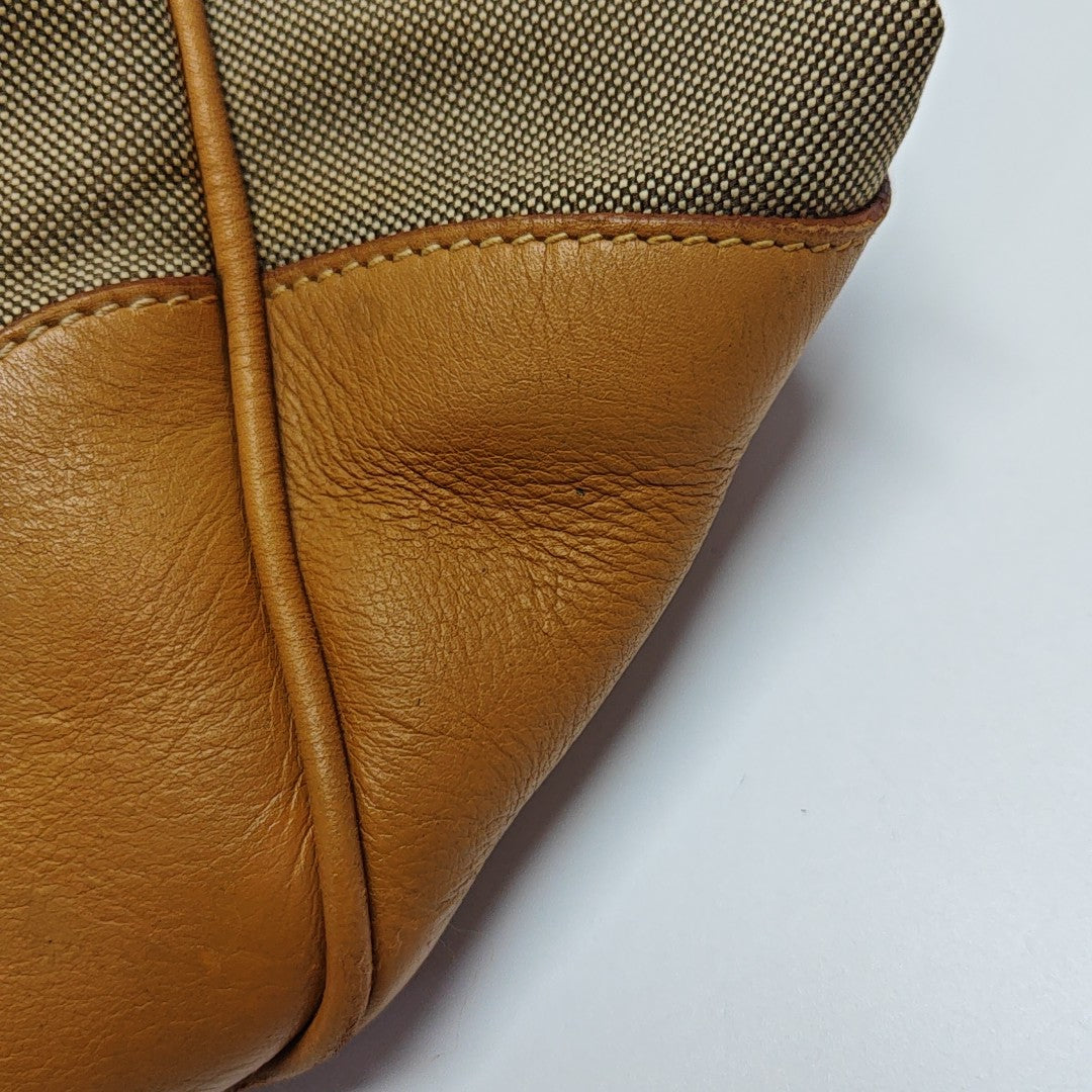 Fabric Tote Bag Brown