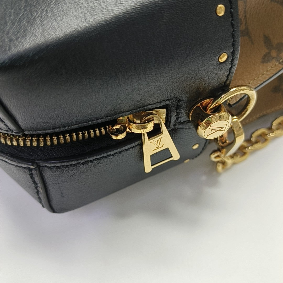 PETITE MALLE Monogram Coated Canvas Brown