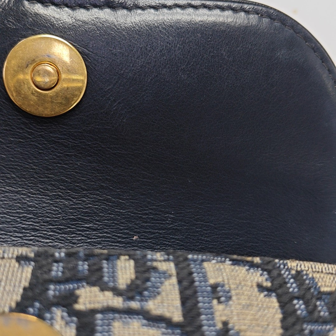 Saddle Mini Oblique Canvas Blue