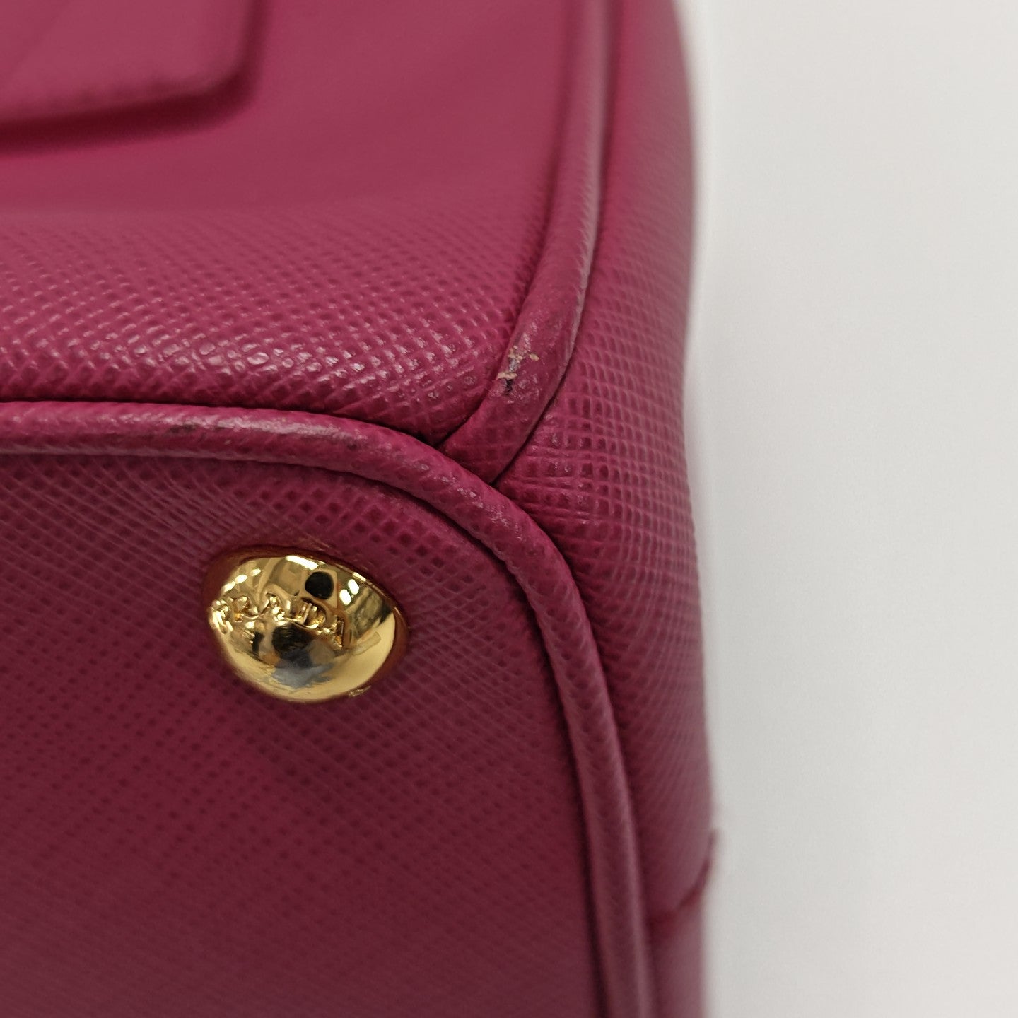 Galleria Super Mini Saffiano Calfskin Red