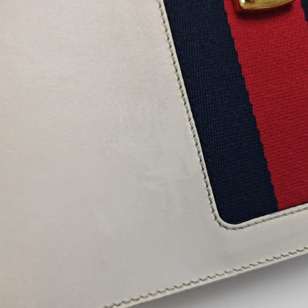 Sylvie Small Calfskin White