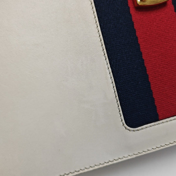 Sylvie Small Calfskin White