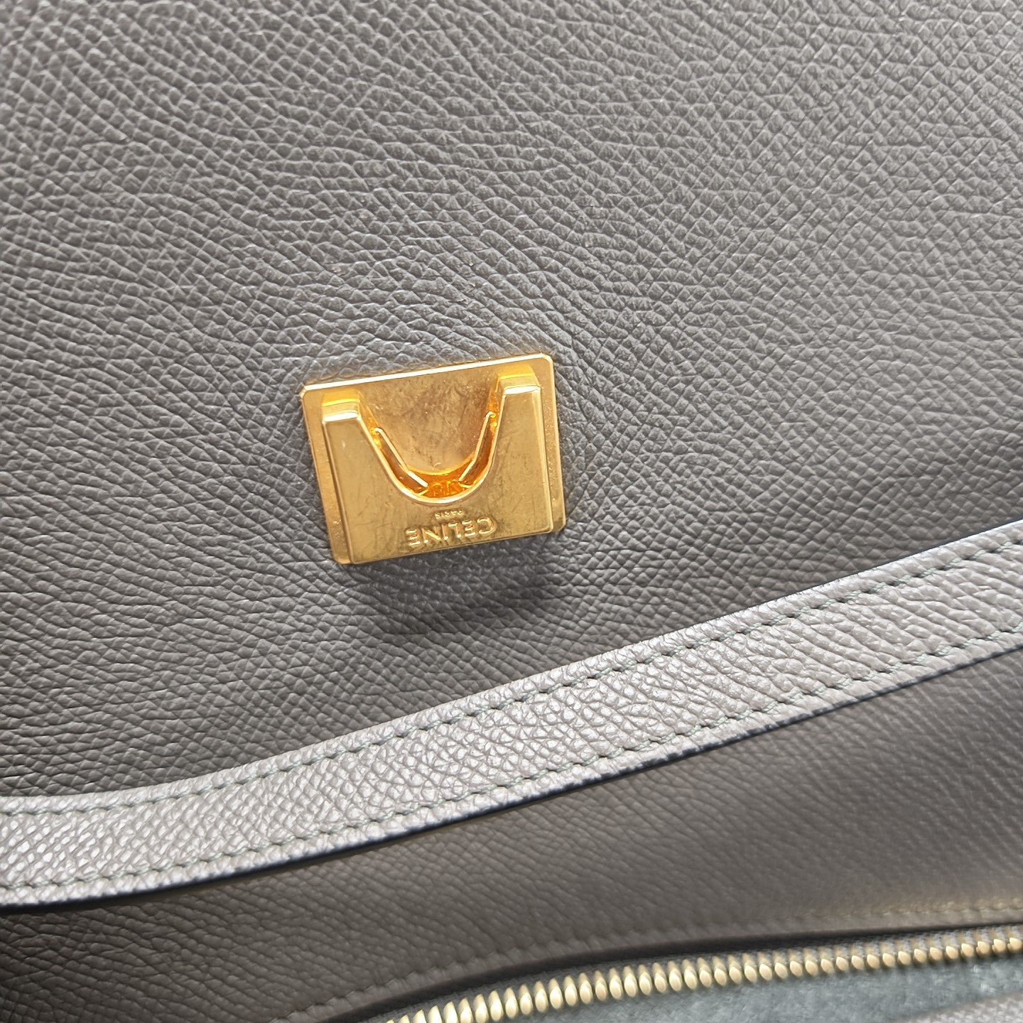 BELT Mini Calfskin Gray
