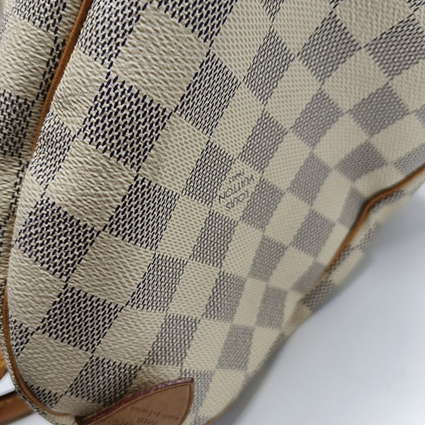 SPEEDY 25 Damier Azur Coated Canvas White