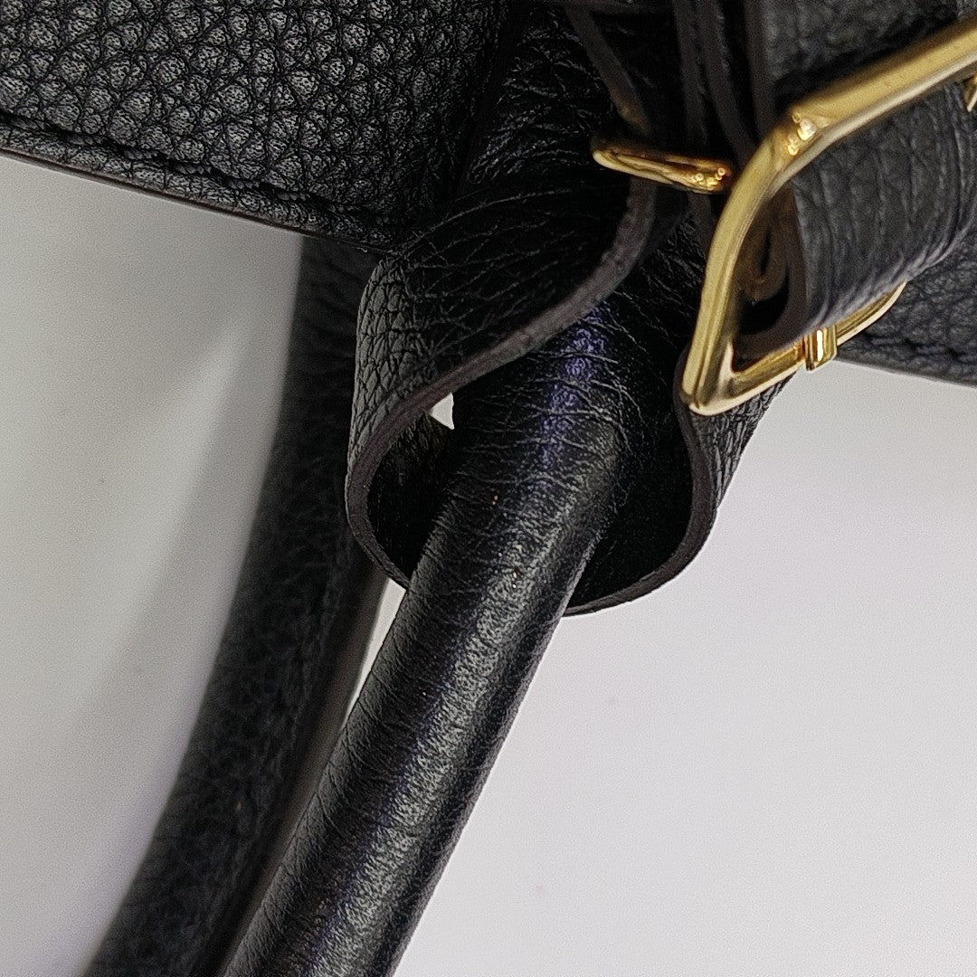 CITY STEAMER PM Calfskin Black