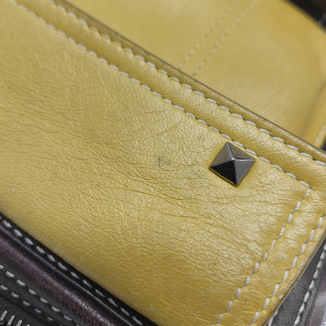 Quilted Calfskin Shoulder Bag Yellow