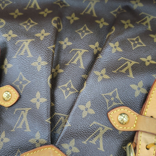 PALERMO GM Monogram Coated Canvas Brown