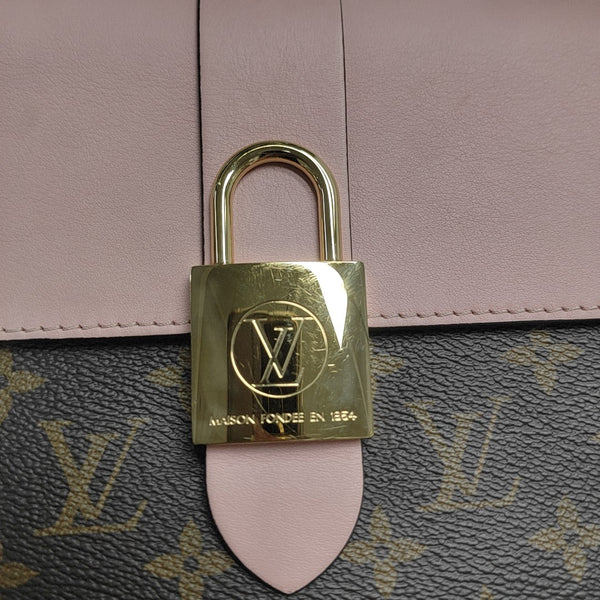 LOCKY BB Monogram Coated Canvas Pink