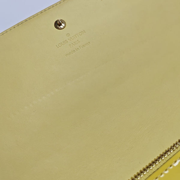 SARAH Monogram Patent Leather Yellow