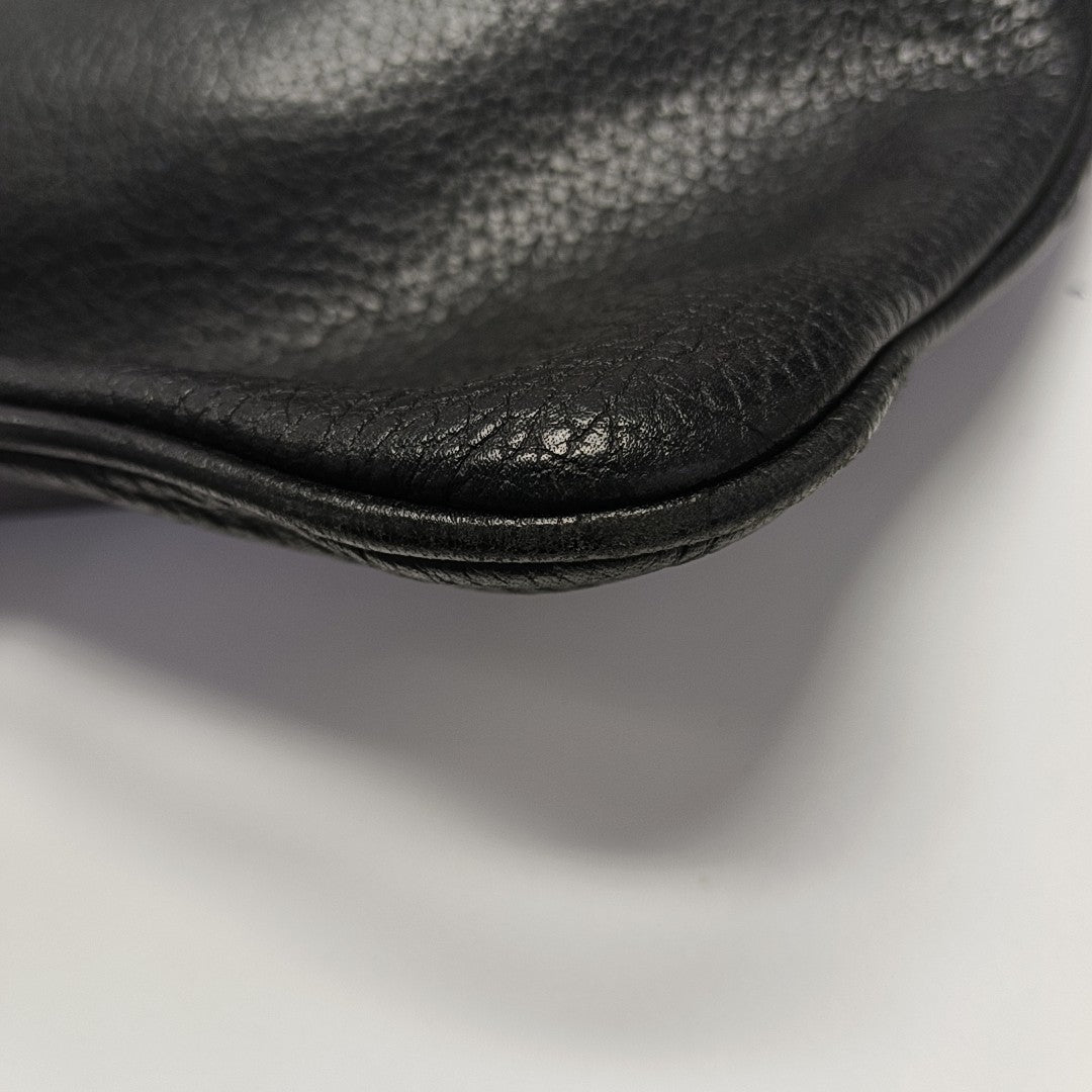 Calfskin Shoulder Bag Black