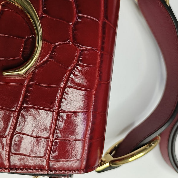 Chloé C Mini Calfskin Red