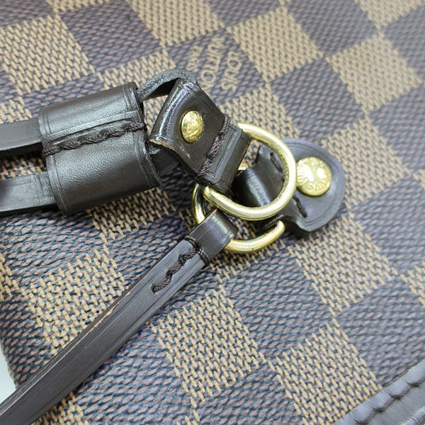 NEVERFULL MM Damier Ebene Coated Canvas Brown