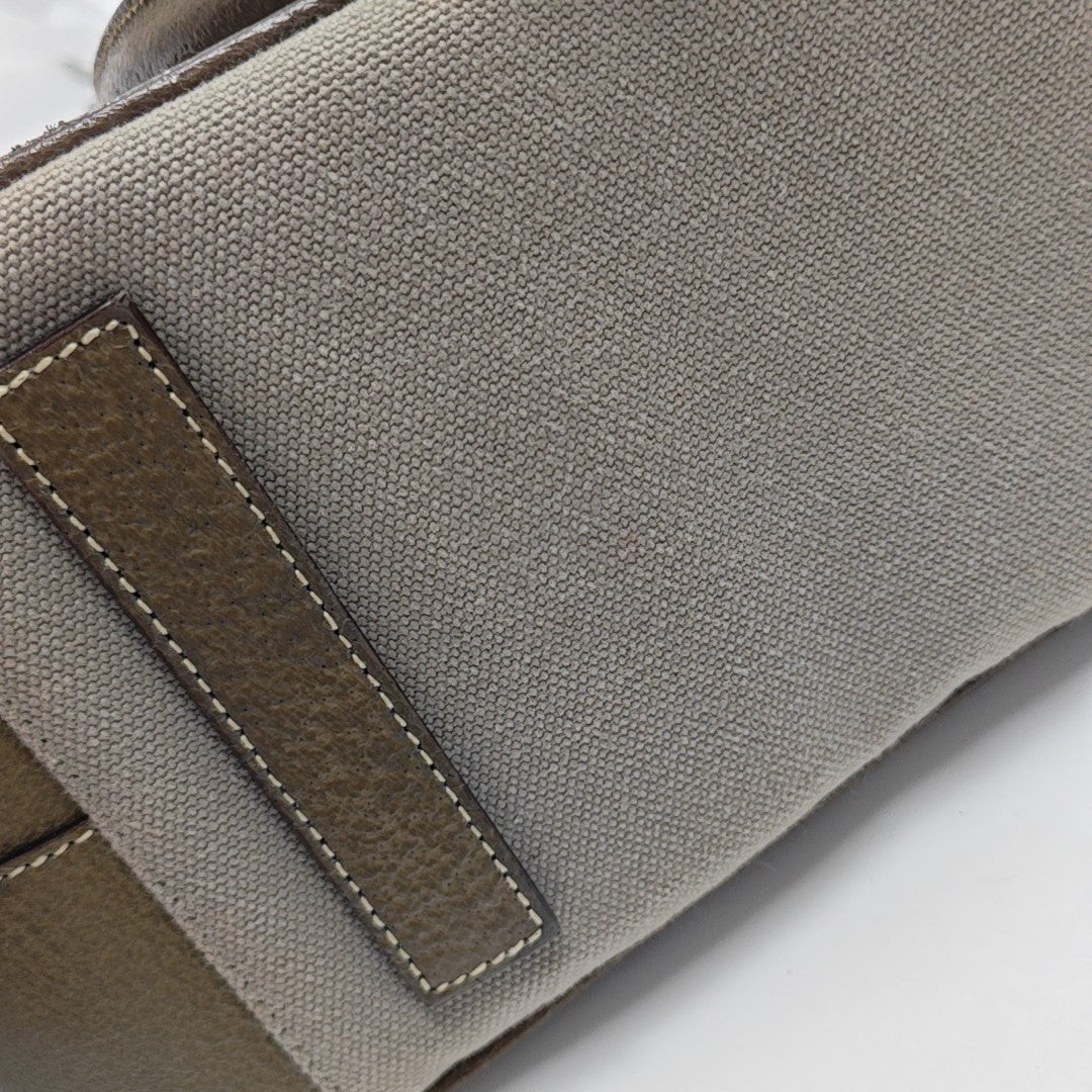 Canvas Top Handle Bag Gray