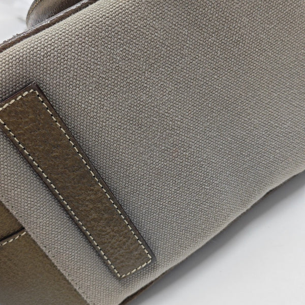 Canvas Top Handle Bag Gray