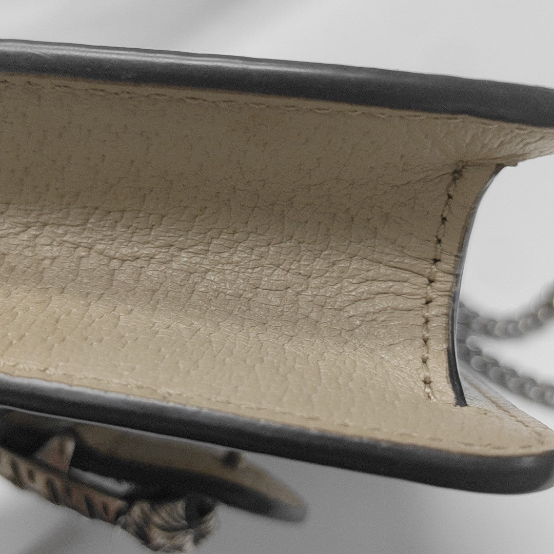 Dionysus Super Mini Monogram Coated Canvas Beige