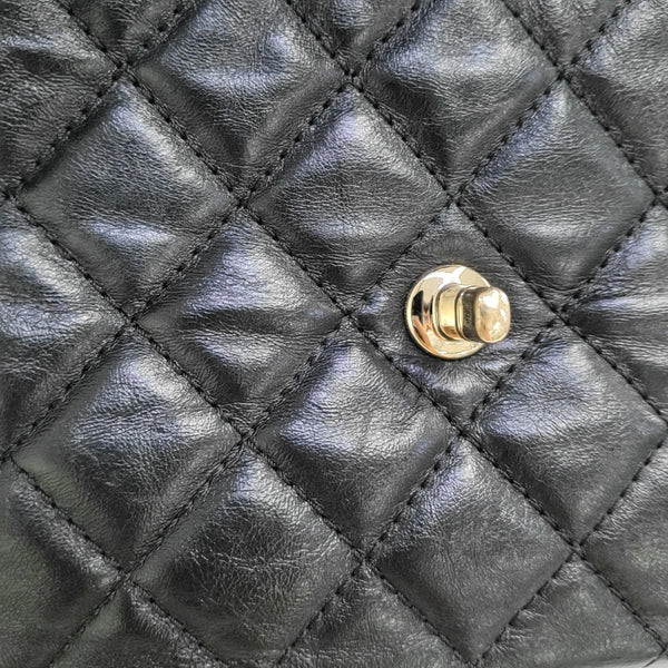 TRENDY CC Quilted Calfskin Black