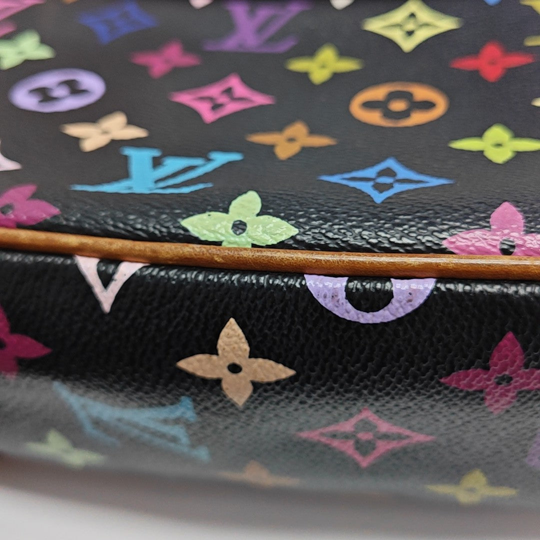 LV × TM SOLOGNE Monogram Coated Canvas Black