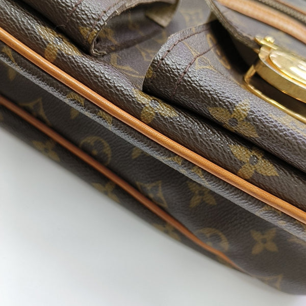 HUDSON GM Monogram Coated Canvas Brown
