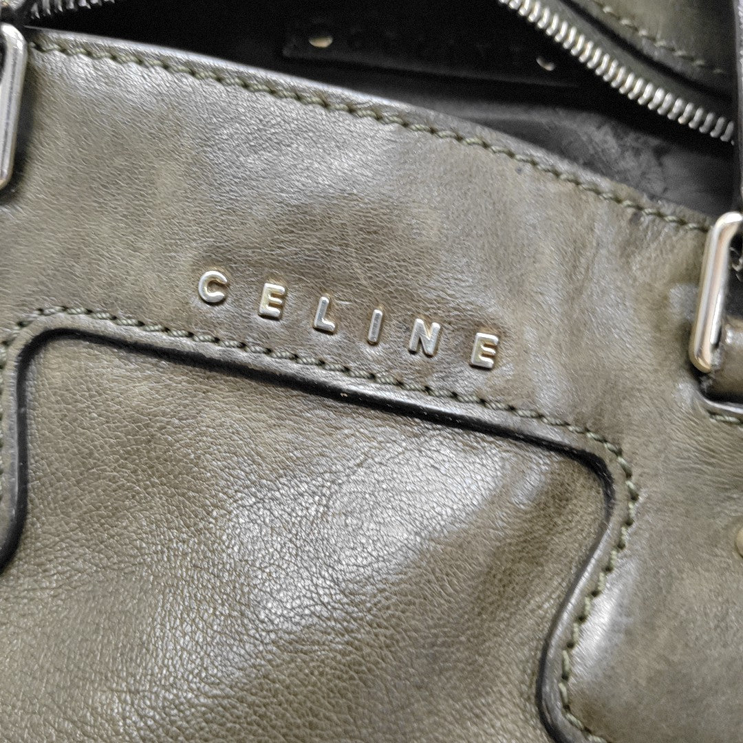Calfskin Top Handle Bag Green