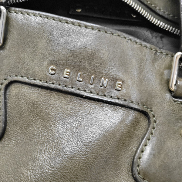 Calfskin Top Handle Bag Green