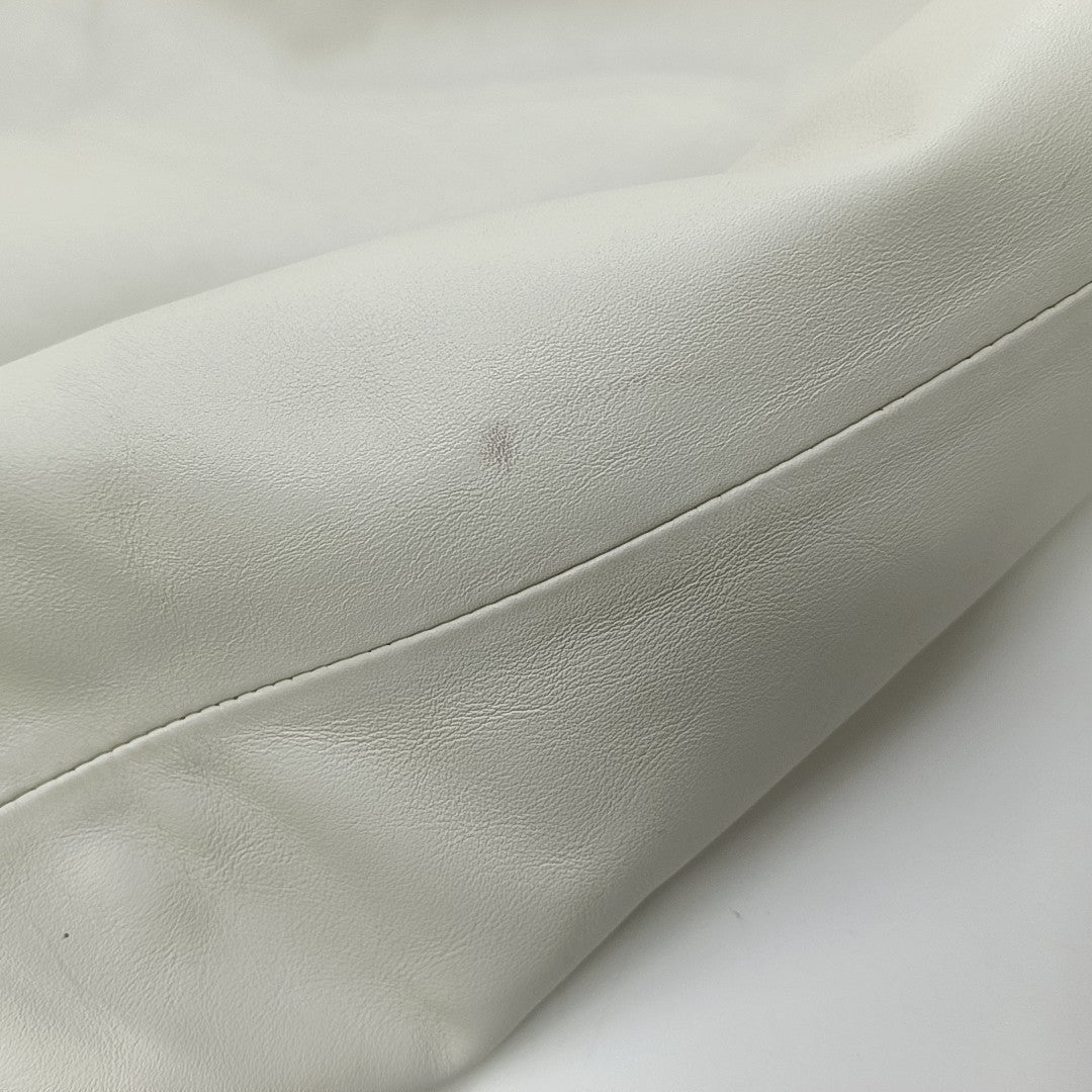 Calfskin Shoulder Bag White