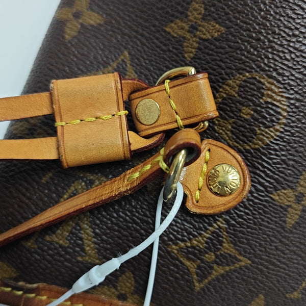 NEVERFULL MM Monogram Coated Canvas Brown