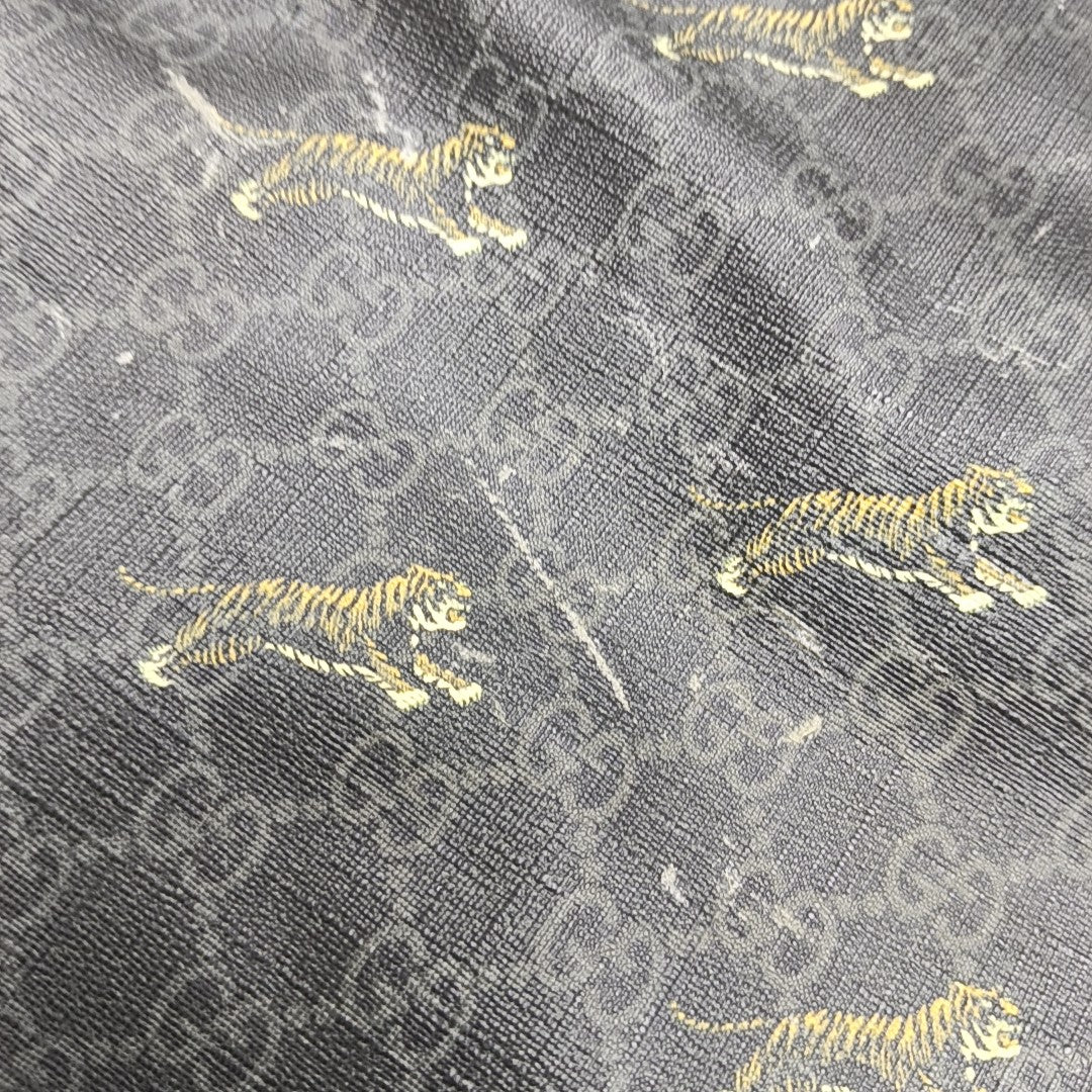 GG Supreme Monogram Coated Canvas Black
