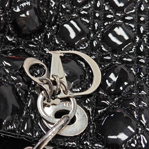 Dior Soft Cannage Patent Leather Black