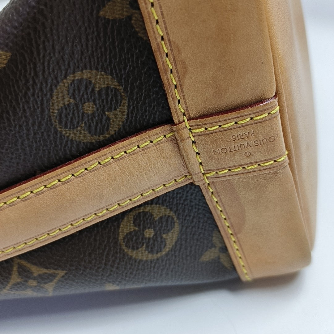 NOÉ BB Monogram Coated Canvas Brown
