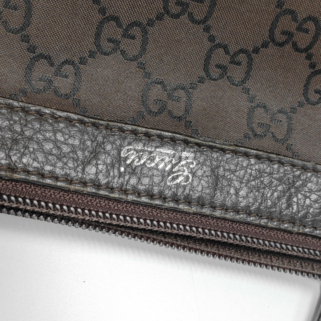 Monogram Canvas Tote Bag Brown