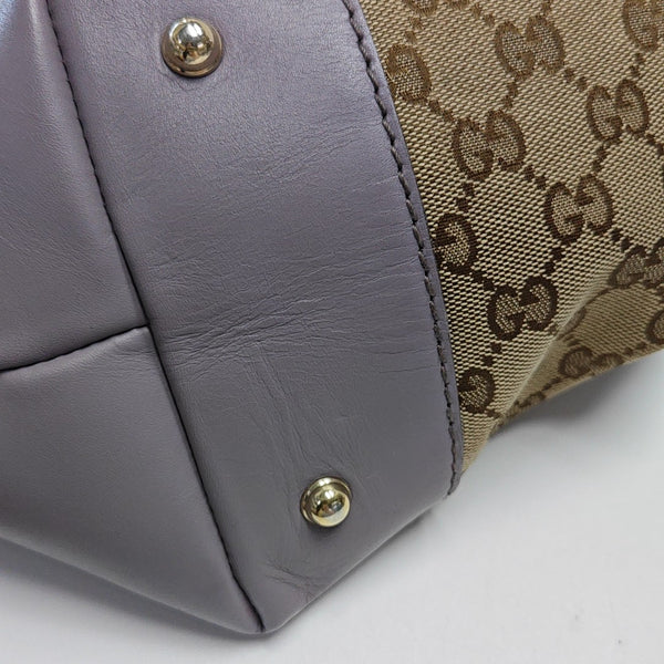 Monogram Canvas Tote Bag Brown