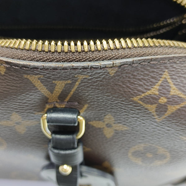 PETITE MALLE Monogram Coated Canvas Brown