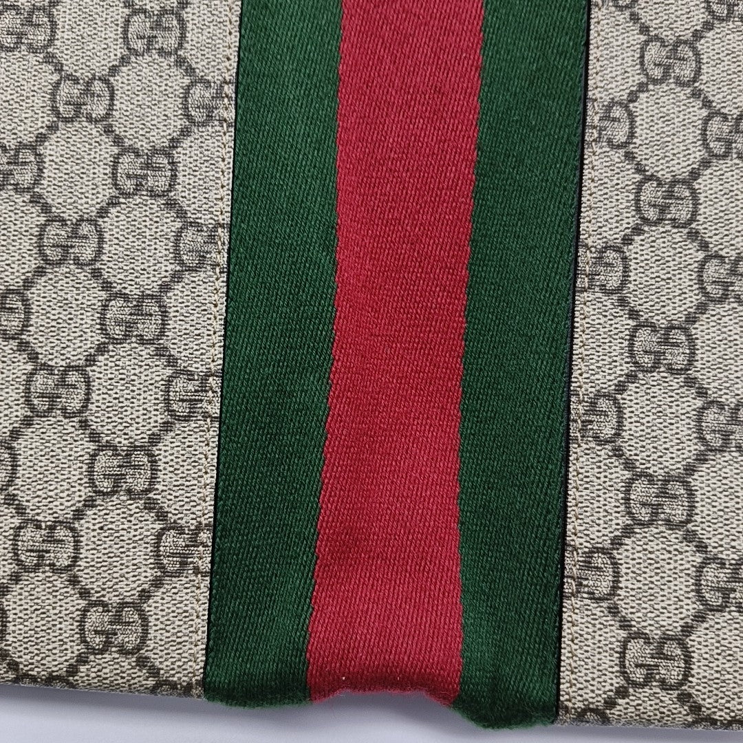 GG Supreme Monogram Coated Canvas Black