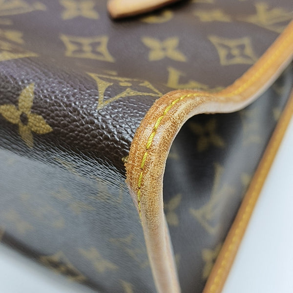 POPINCOURT Monogram Coated Canvas Brown
