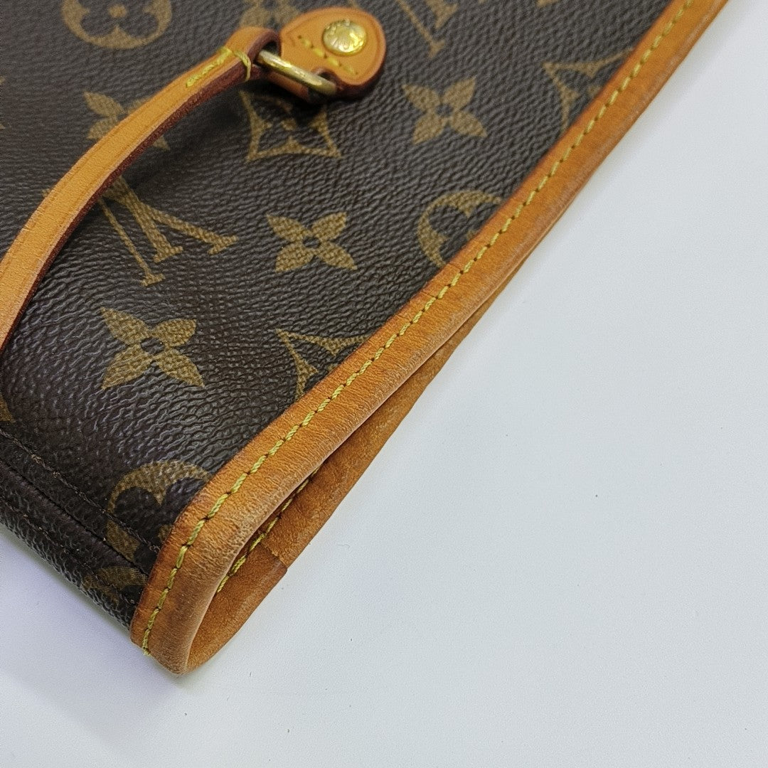 NEVERFULL GM Monogram Coated Canvas Brown