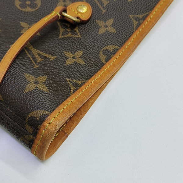 NEVERFULL GM Monogram Coated Canvas Brown