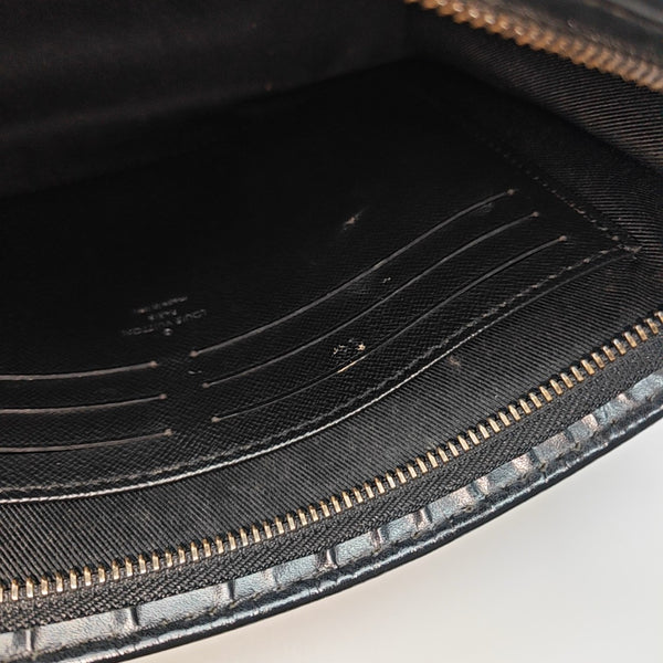 Pochette Voyag MM Monogram Coated Canvas Black