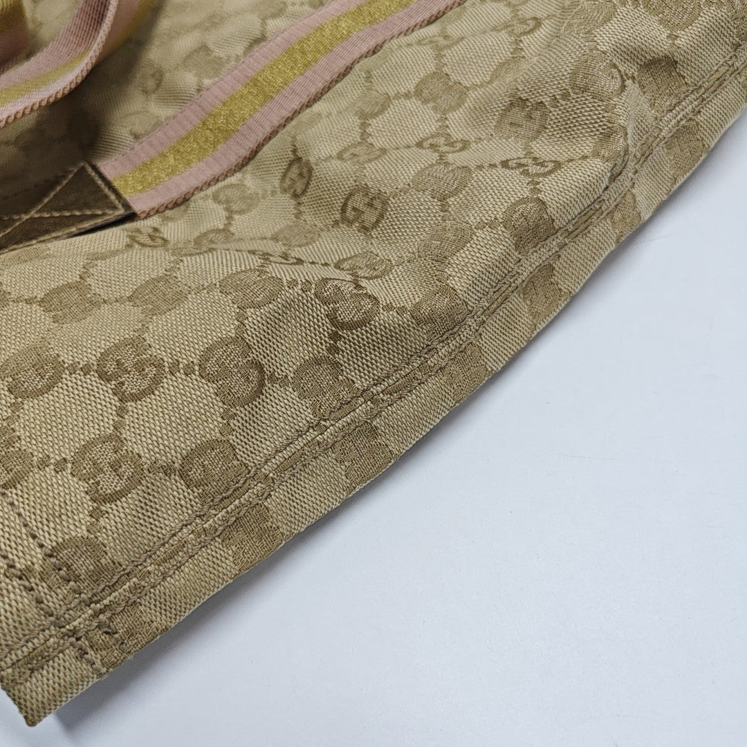 Monogram Canvas Tote Bag Beige