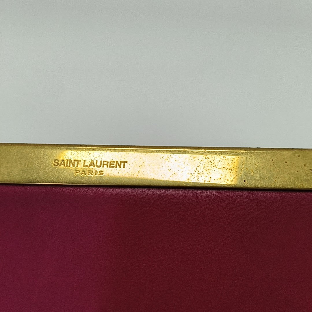 Calfskin Clutch Red