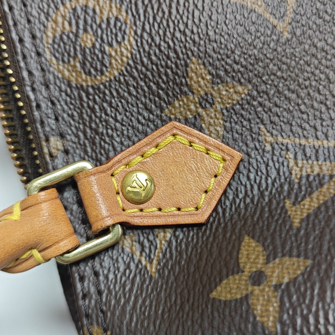 SPEEDY Nano Monogram Coated Canvas Brown