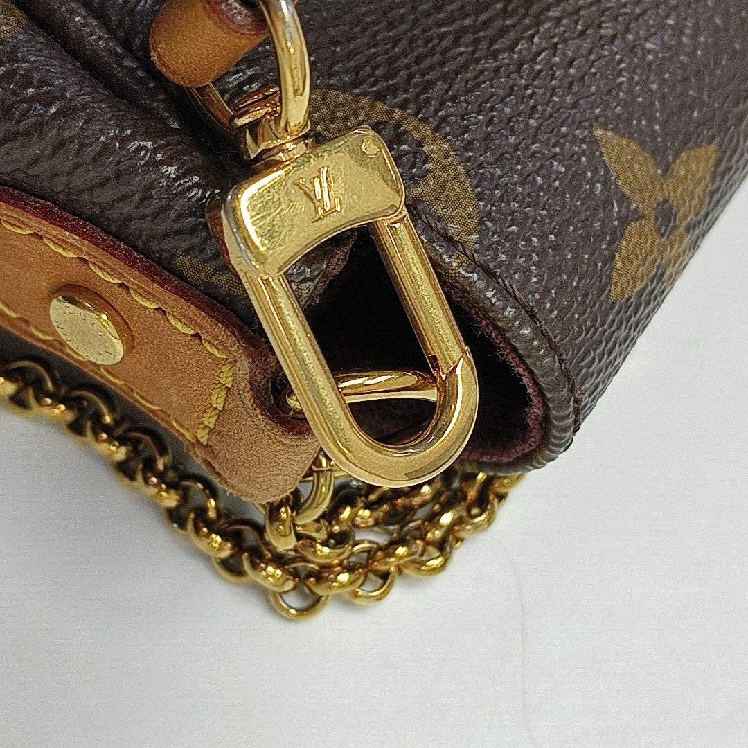 FAVORITE MM Monogram Coated Canvas Brown