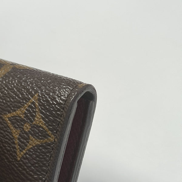 EMILIE Monogram Coated Canvas Brown Wallet