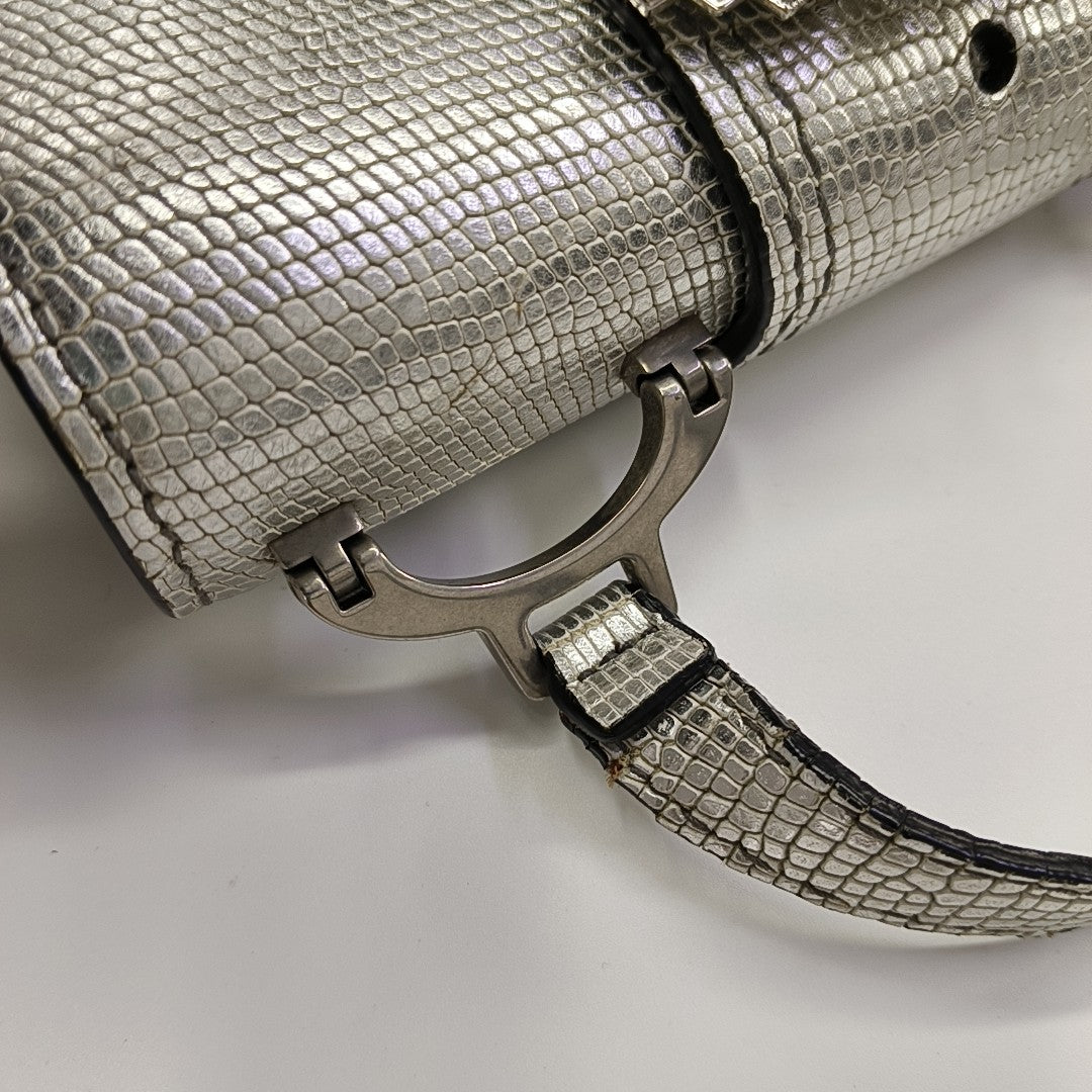 Miu Lady Calfskin Silver